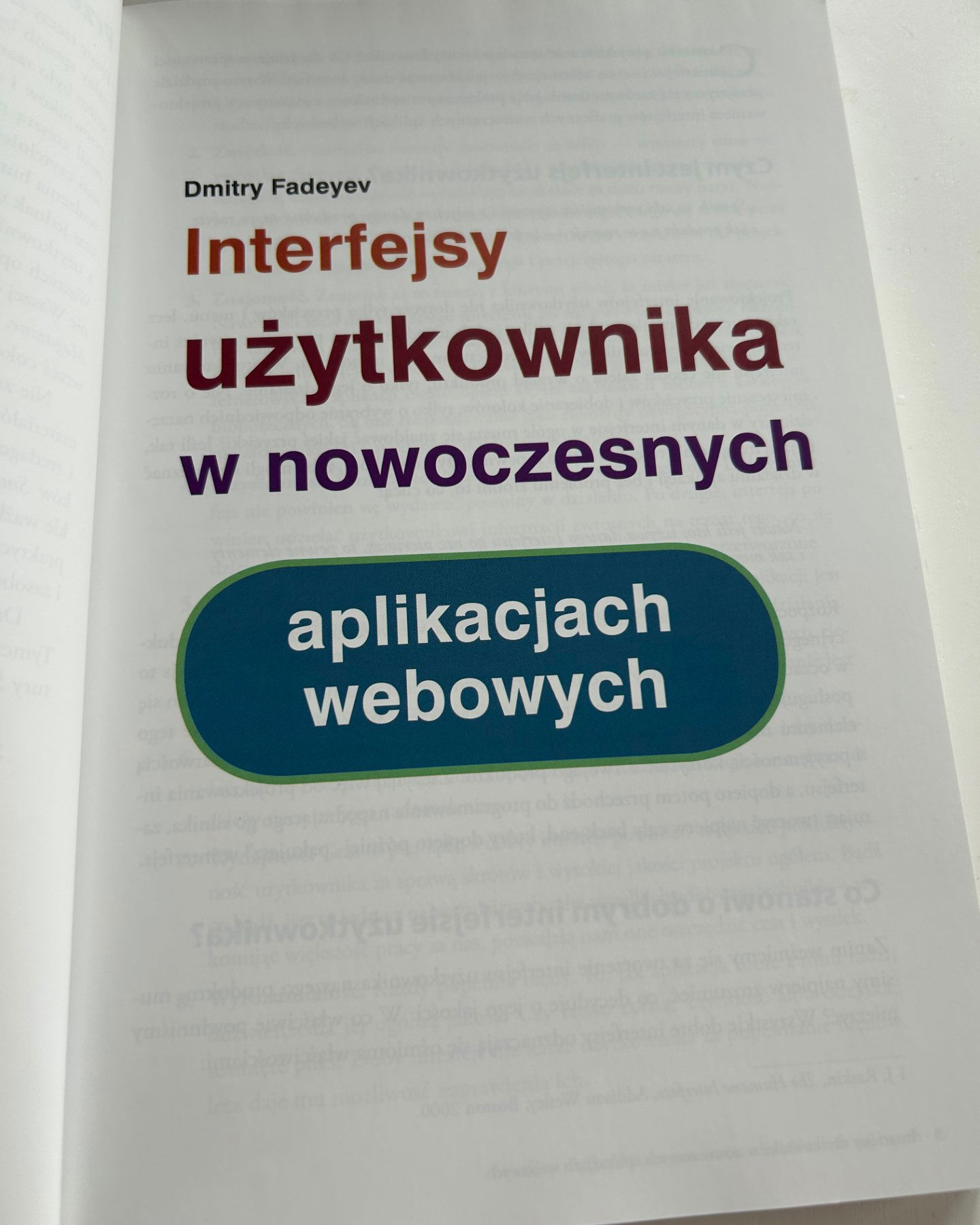 Interfejsy użytkowanika w nowoczesnych aplikacjach webowych-Dmitry Fadeyev