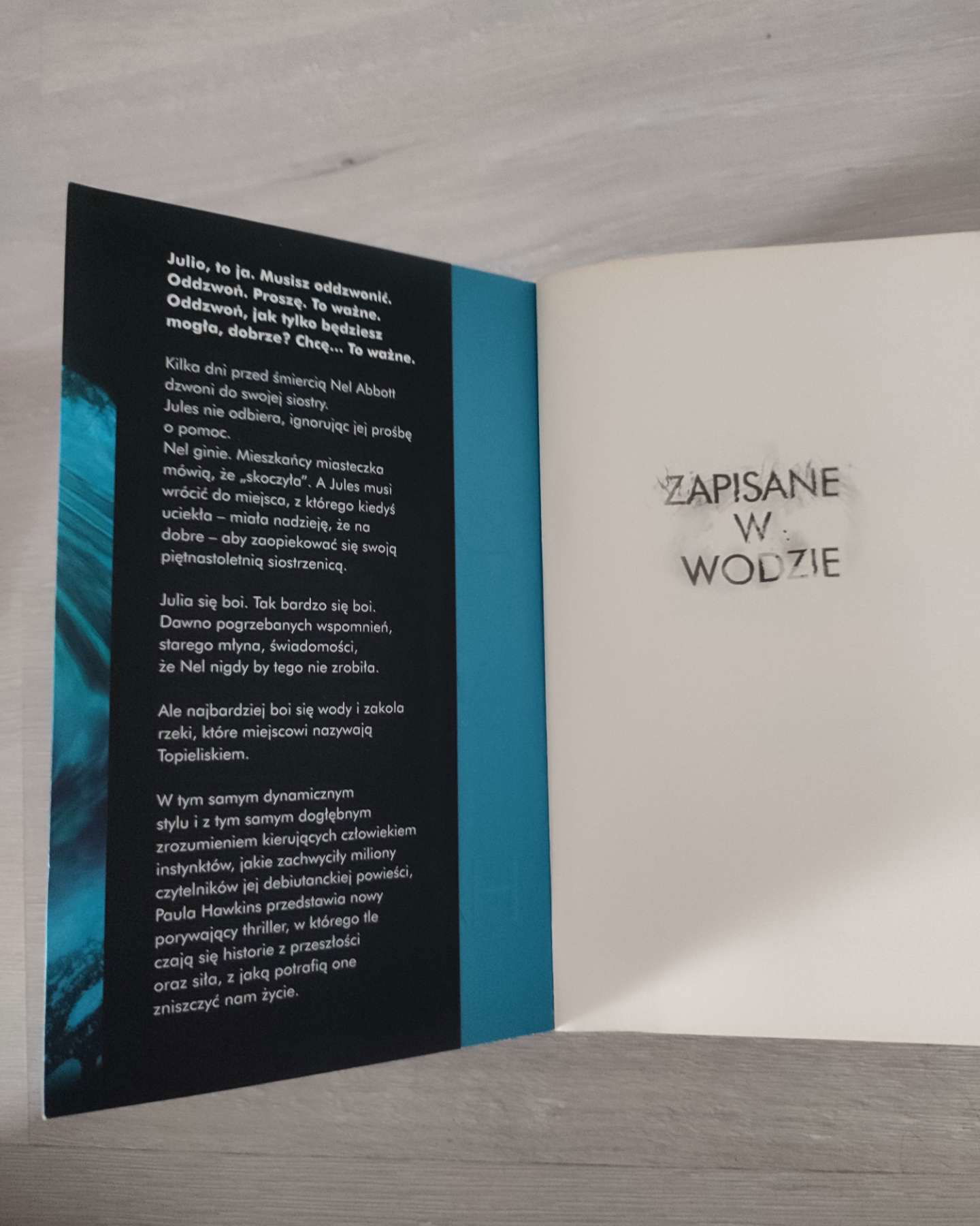 Zapisane w wodzie-Paula Hawkins