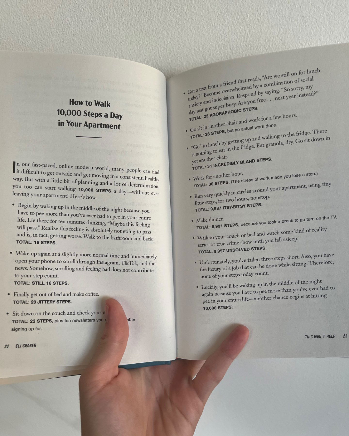 This won’t help-Eli Grober